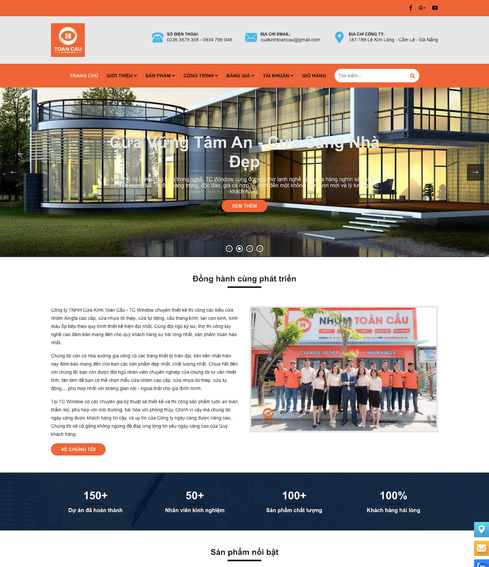 Dự án cửa kính Toàn Cầu