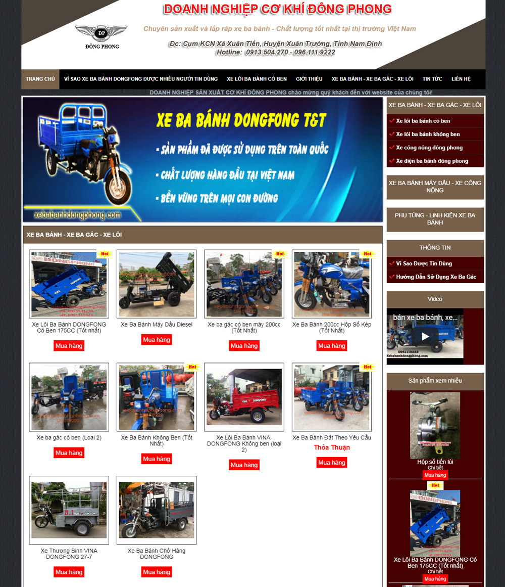 Dự án Xe Ba Bánh Đông Phong