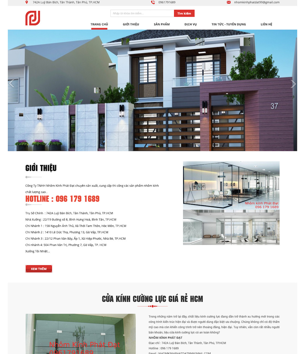 Dự án nhôm kính Phát Đạt