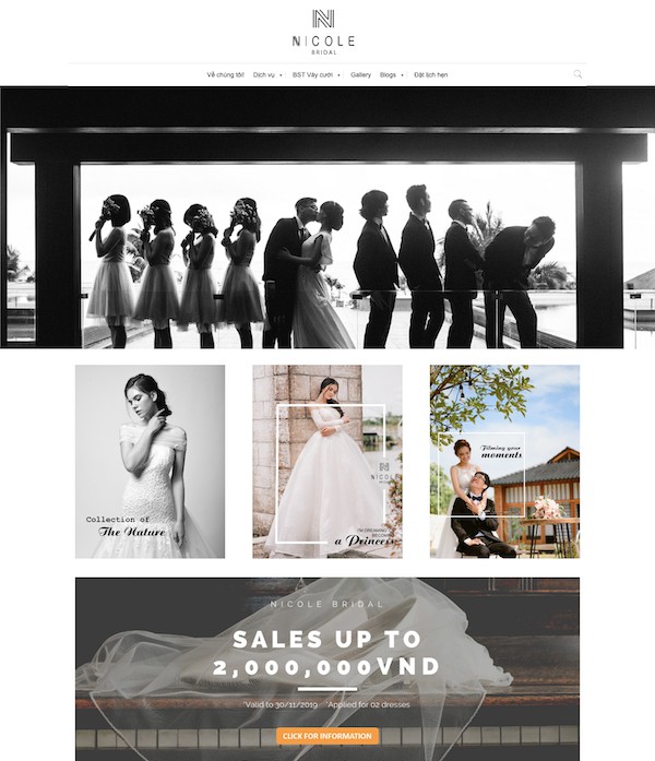 Dự án áo cưới Nicole