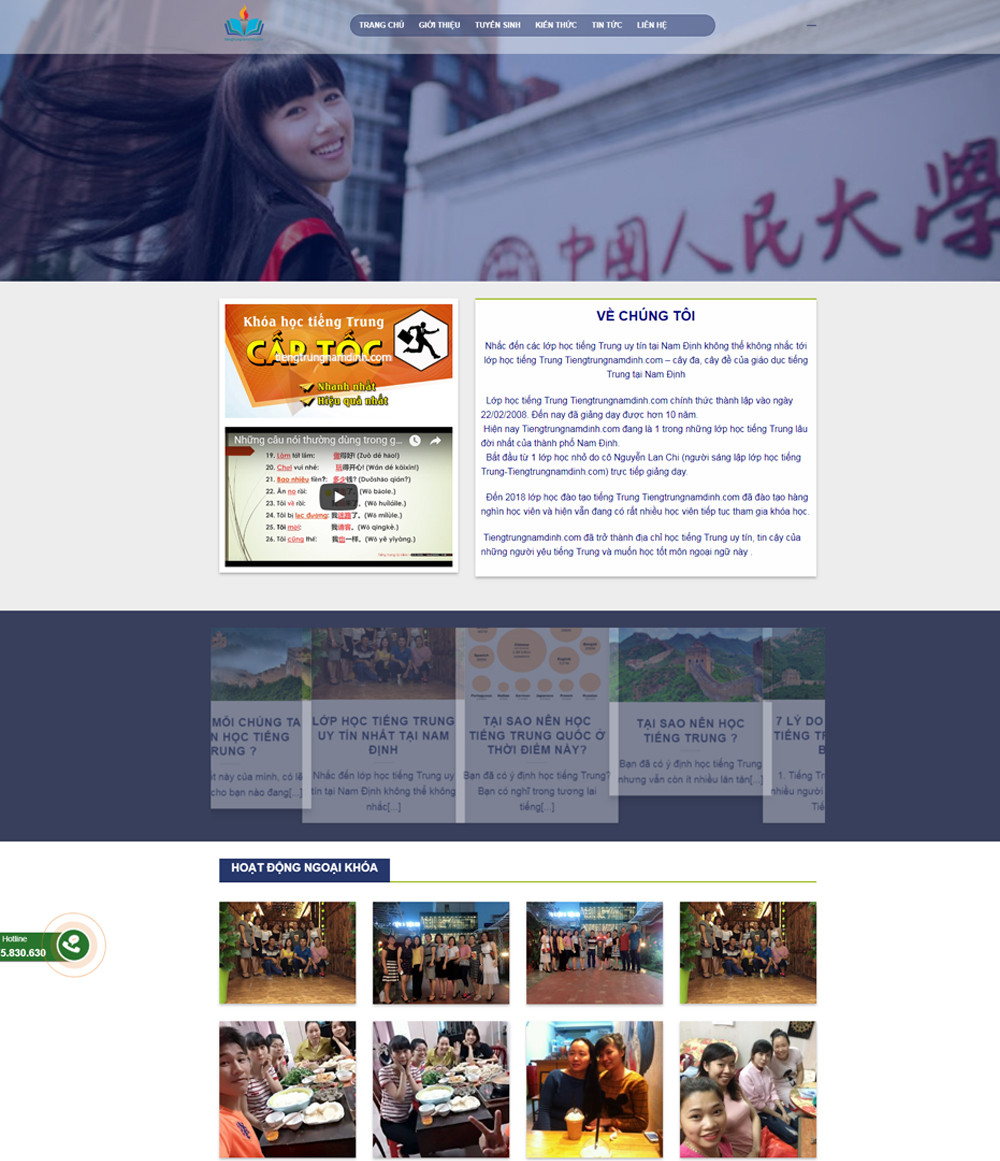 Dự án Tiếng Trung Nam Định