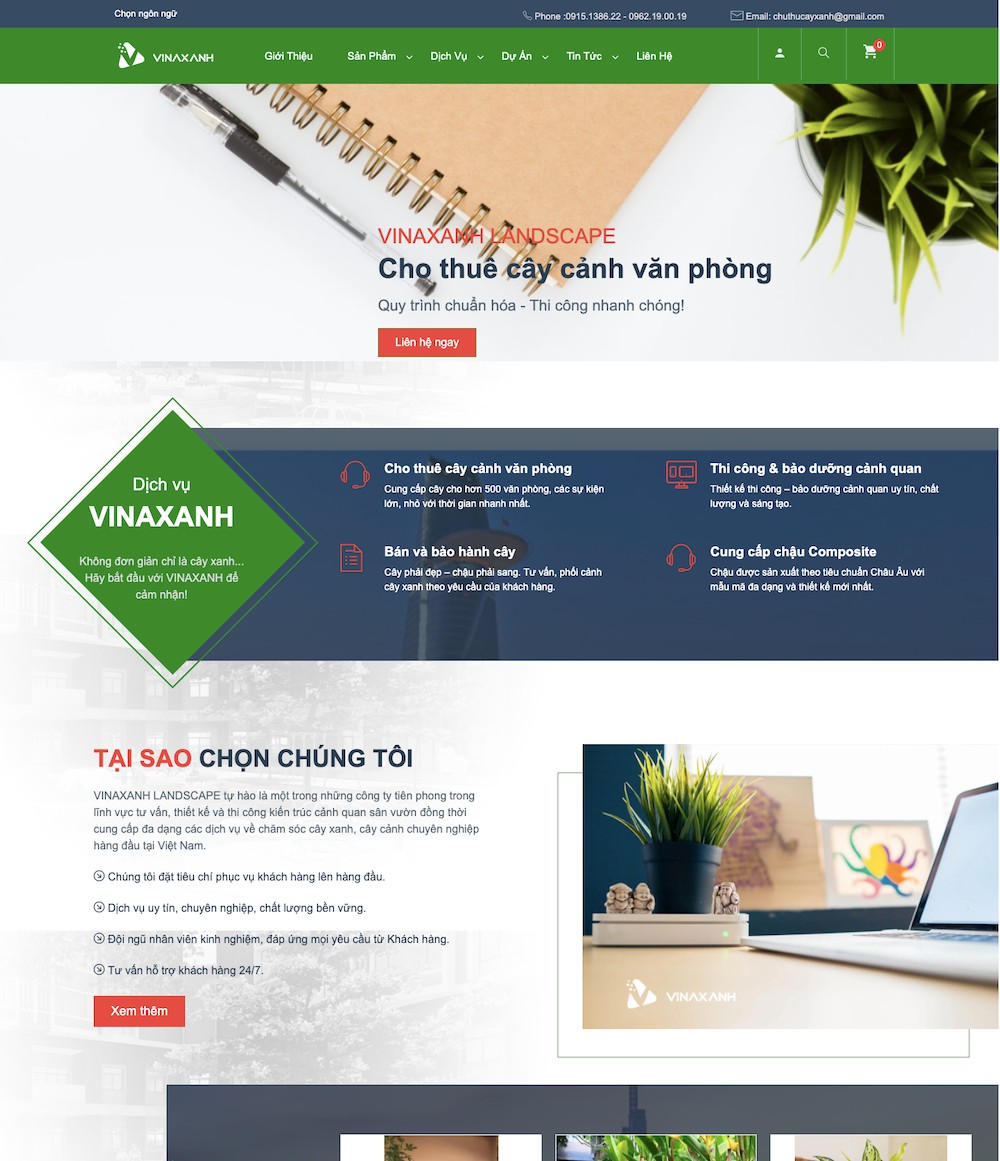 Dự án Cảnh Quan Vinaxanh