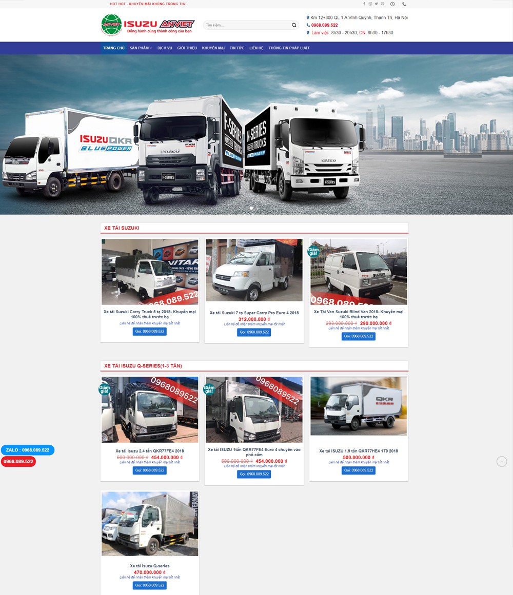 Dự án Isuzu Hà Nội