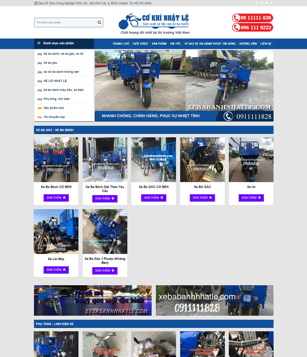 Dự án Xe Ba Bánh Nhật Lệ