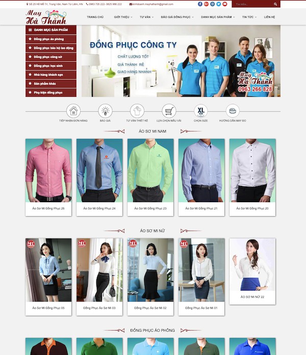 Dự án thời trang May Hà Thành