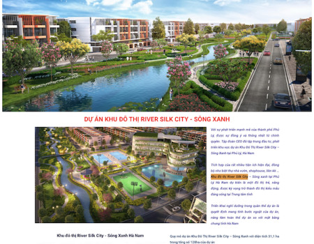 Dự án bất động sản Khu đô thị River Silk City