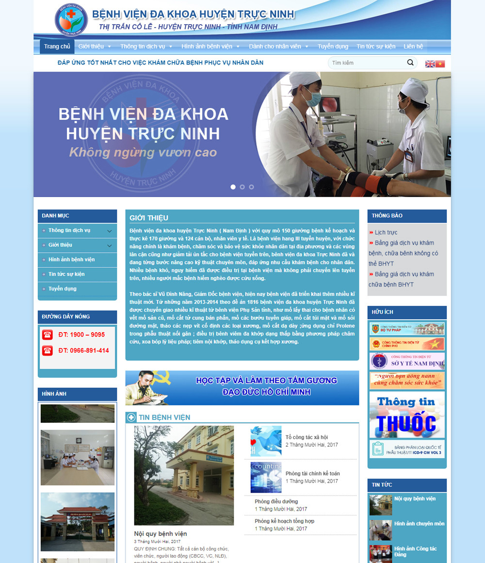 Dự án bệnh viện Đa Khoa Trực Ninh