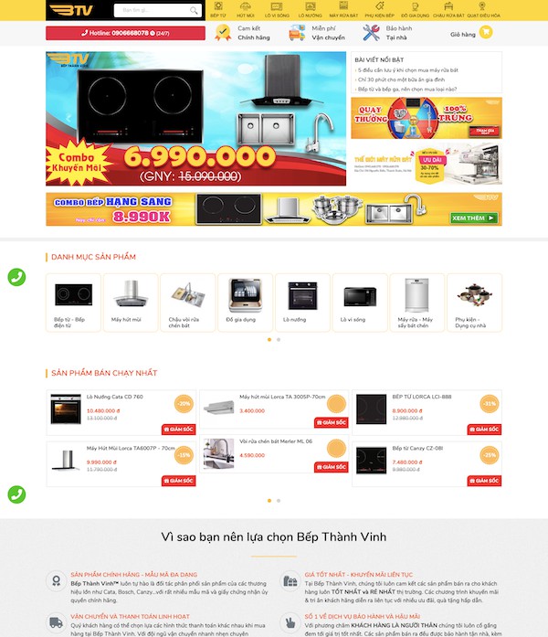 Dự án Bếp Thành Vinh