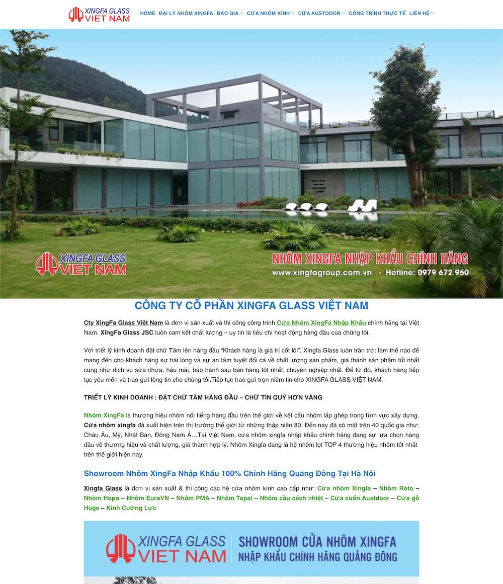 Dự án Xingfa Glass Việt Nam