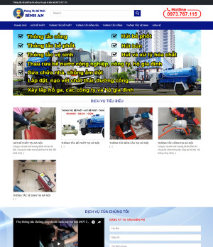 Dự án thông tắc bể phốt Bình An