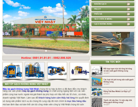 Dự án máy ép gạch Việt Nhật