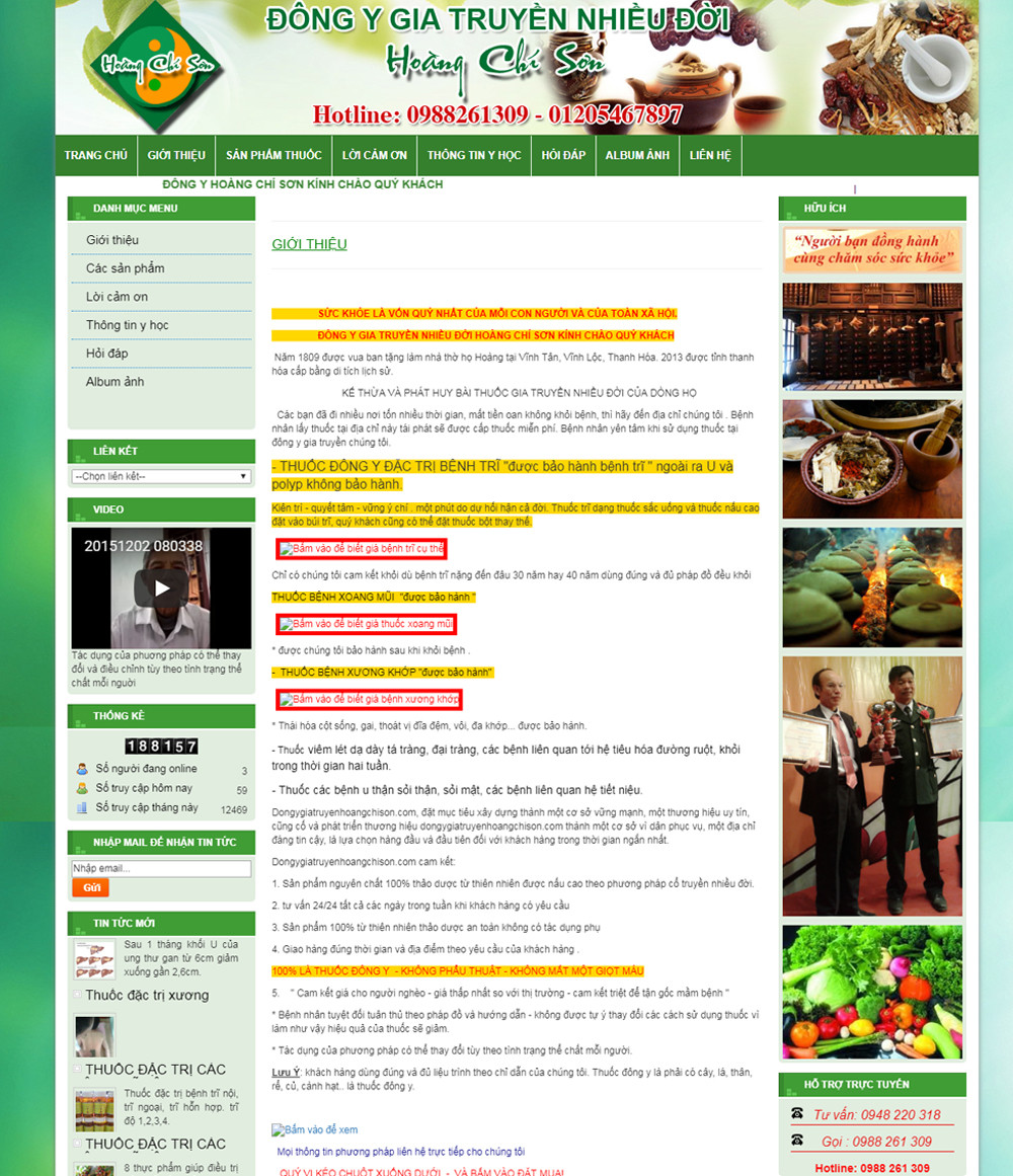 Dự án Đông Y Hoàng Chí Sơn