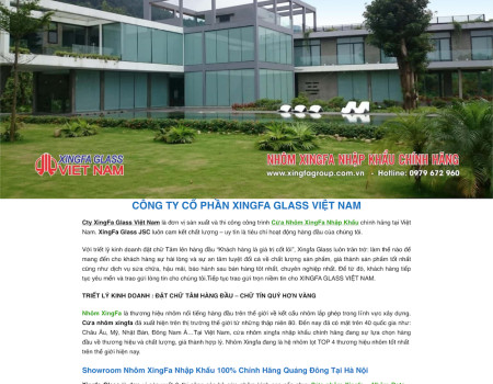Dự án Xingfa Glass Việt Nam