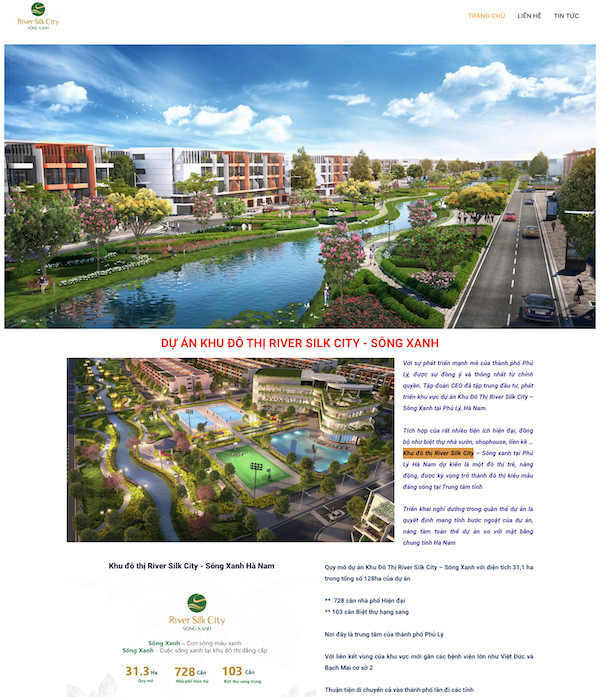 Dự án bất động sản Khu đô thị River Silk City