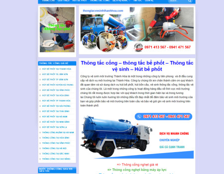 Dự án thông bể phốt Thành Hòa