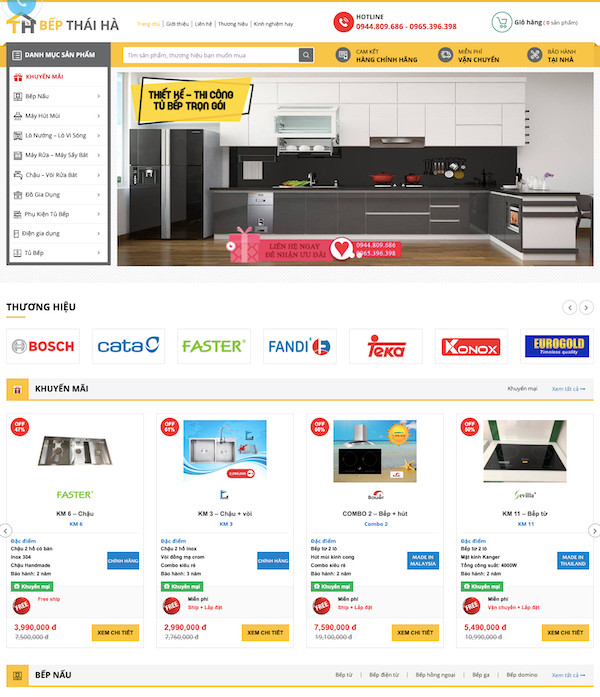 Dự án Bếp Thái Hà