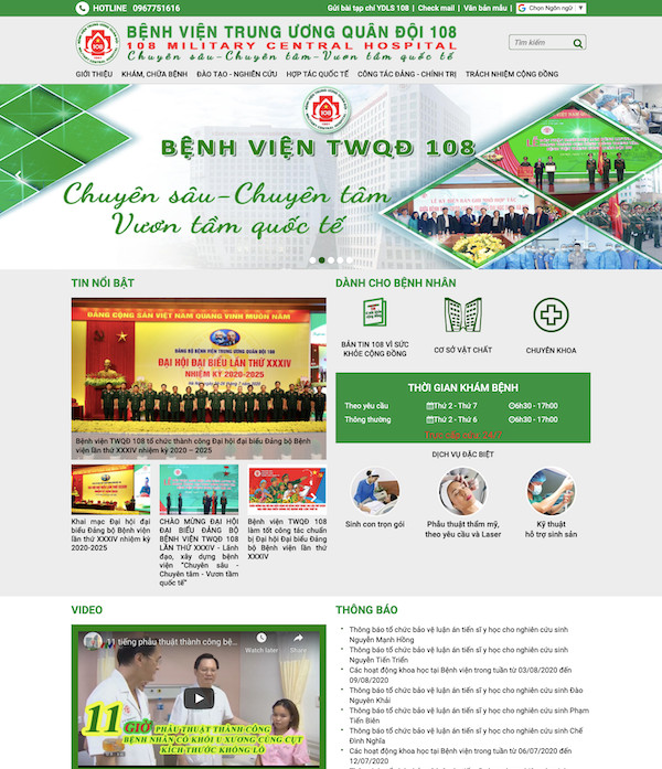 Dự án bệnh viện Trung Ương Quân Đội 108