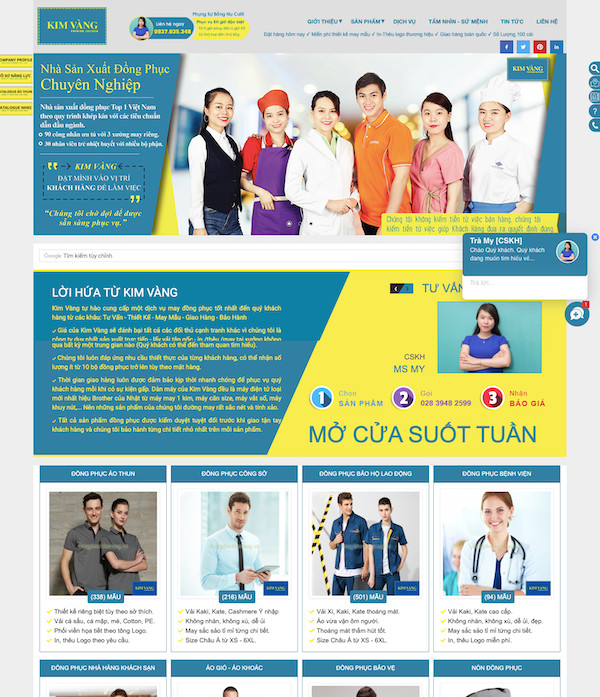 Dự án May đồng phục Kim Vàng