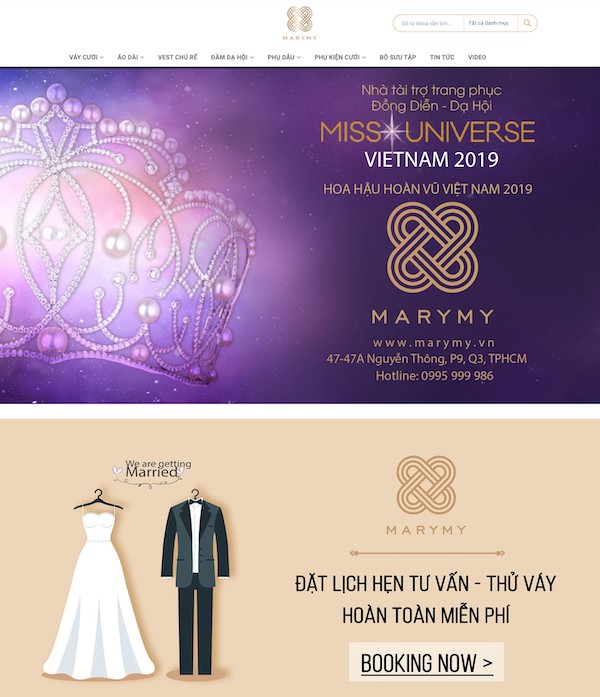 Dự án váy cưới Marymy