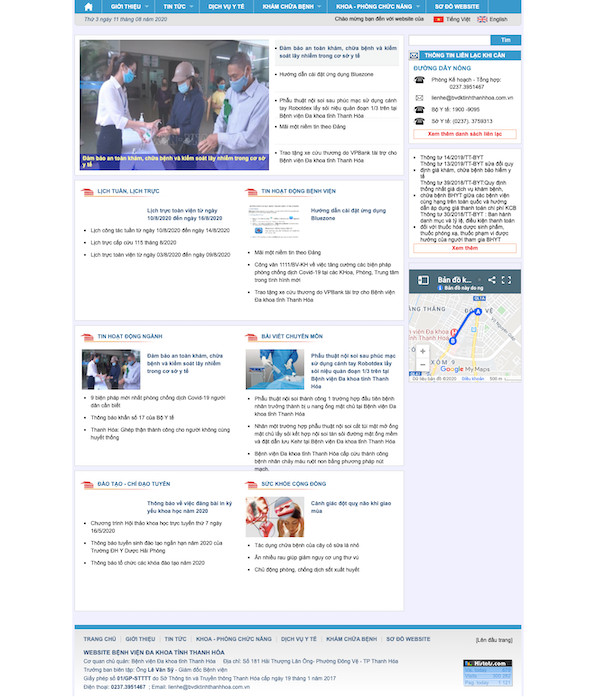 Mẫu dự án bệnh viện Đa Khoa Tỉnh Thanh Hoá