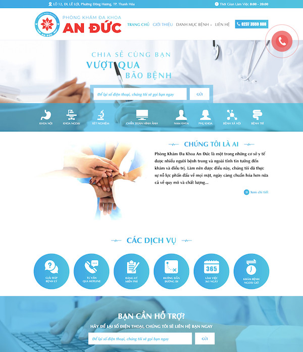 Dự án Phòng khám Đa Khoa An Đức