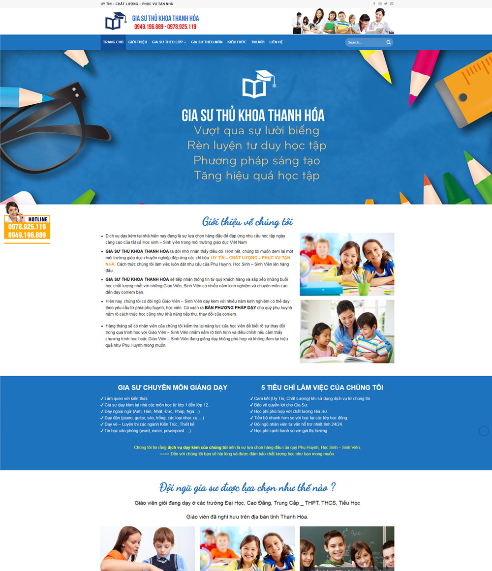 Dự án Gia sư thủ khoa Thái Bình