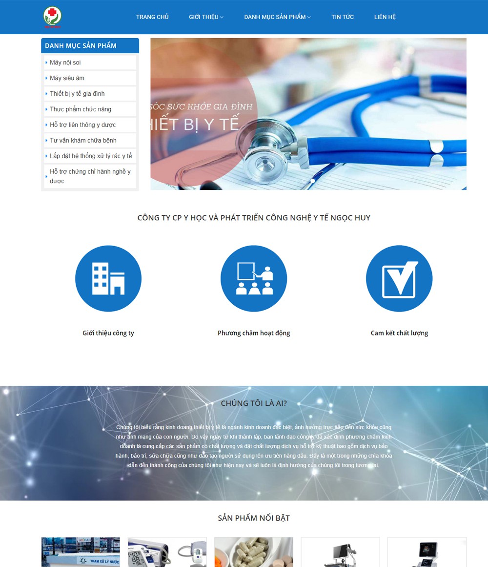 Dự án thiết bị y tế Ngọc Huy