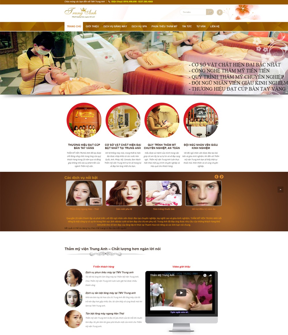 Dự án thẩm mỹ viện Trung Anh