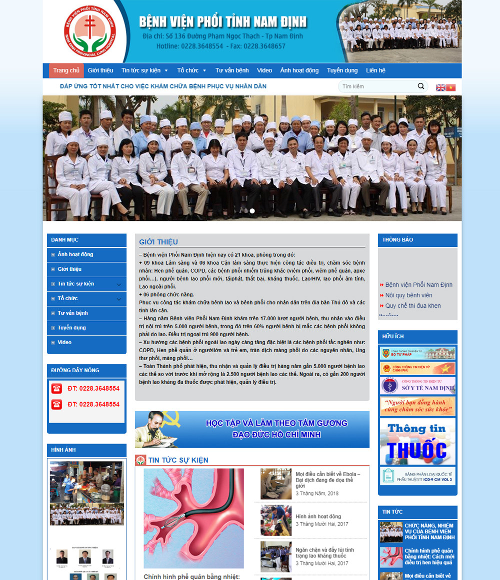 Dự án bệnh viện Phổi