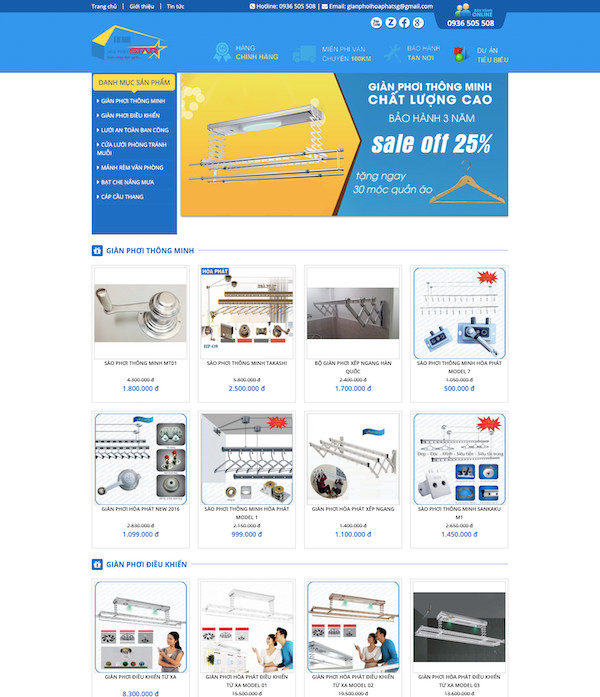 Dự án Giàn Phơi Hoà Phát