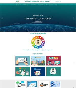 Thiết kế website dịch vụ Viettel Nam Định